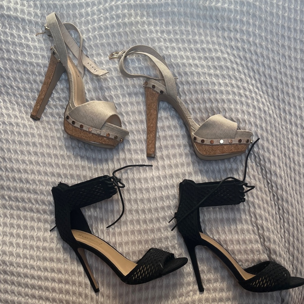 2 pairs High Heels bundle size 8 Shoedazzle